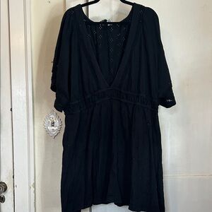 ASOS Black Eyelet Dress